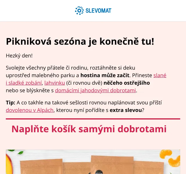 Slevomat: Piknik 2026 – pohled na sezónní nabídku