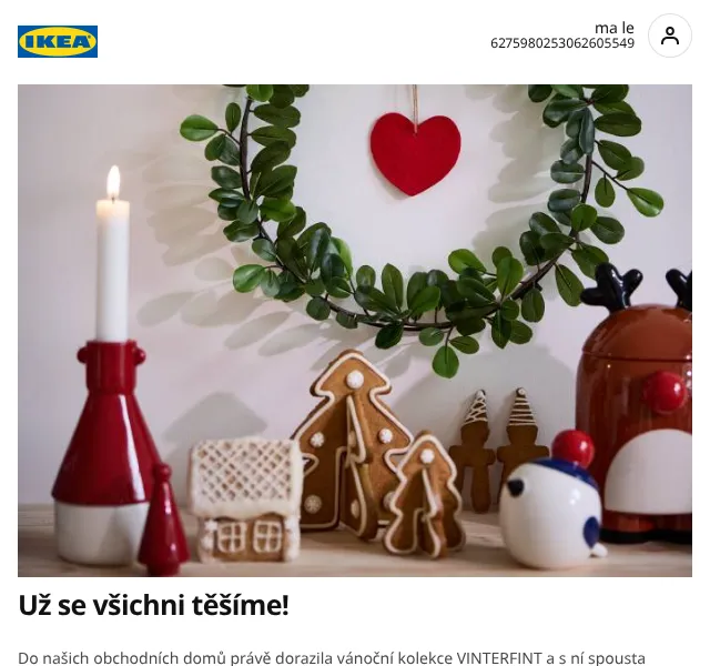 IKEA: vánoční kolekce VINTERFINT, STRÅLA – říjen 2026