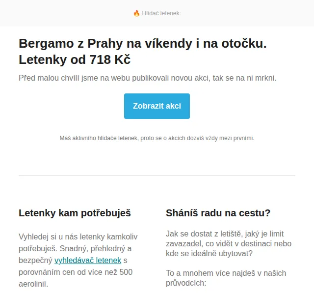 Cestujlevne.com: Letenky do Bergama od 718 Kč – červen 2026 | Nuslet.cz