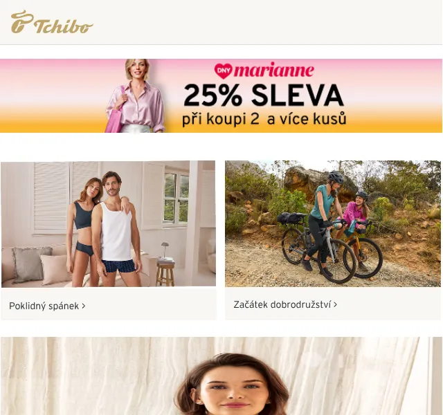 Tchibo: Dámská móda se slevou 25 % – duben 2026