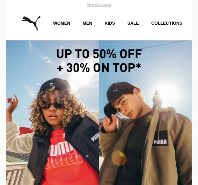 PUMA: Winter Clearance – sleva až 50 % + 30 % kód – červen 2026 | Nuslet.cz