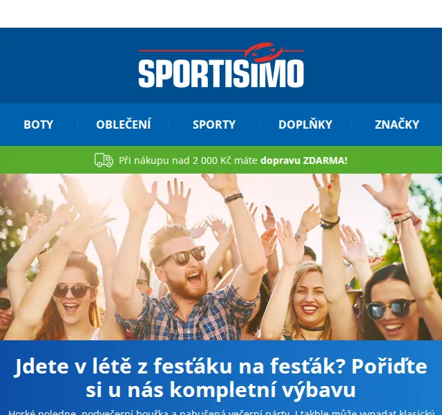 Sportisimo: Sleva na festivalové vybavení – červenec 2022 | Nuslet.cz