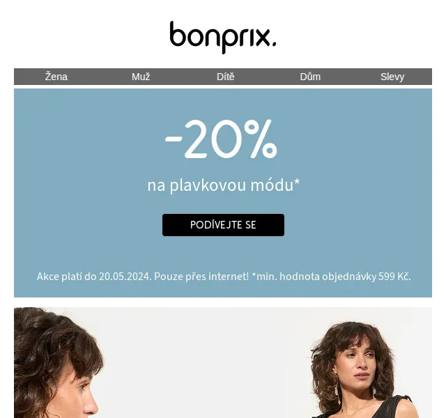 bonprix: Sleva až -20 % na plavkovou módu – červenec 2026 | Nuslet.cz