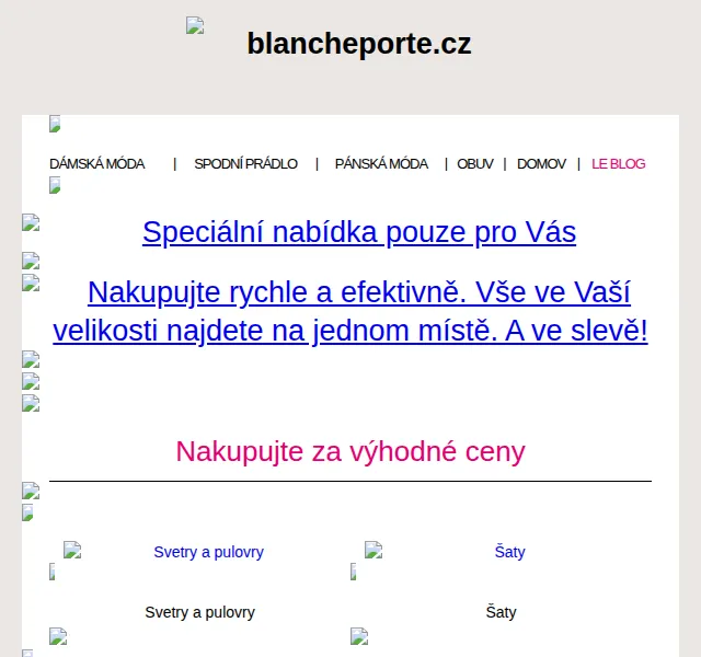 Blancheporte: Až -80 % na módu – červen 2026 | Nuslet.cz