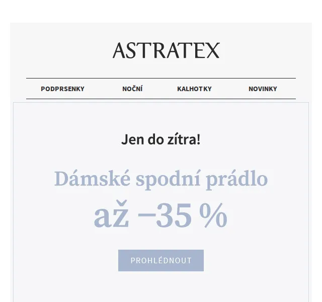 Astratex.cz: dámské prádlo až 35 % sleva – červen 2026 | Nuslet.cz