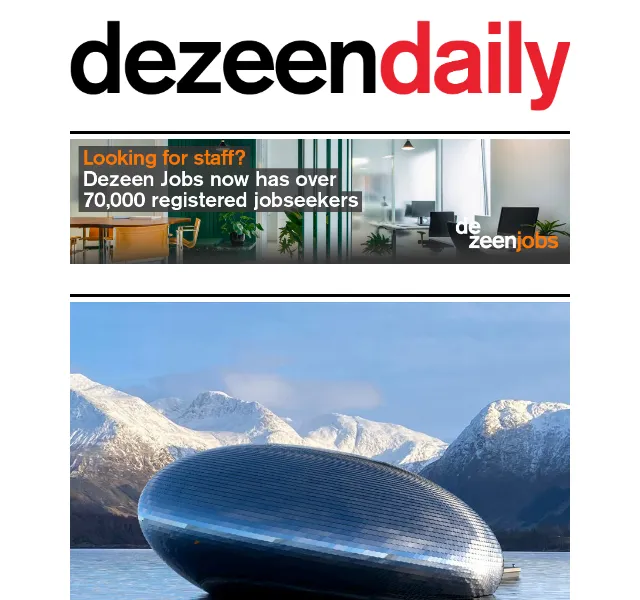 Dezeen Daily: Nová kolekce architektury a designu – červen 2026 | Nuslet.cz