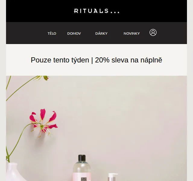 Rituals: 20% sleva na náplně – červen 2026 | Nuslet.cz
