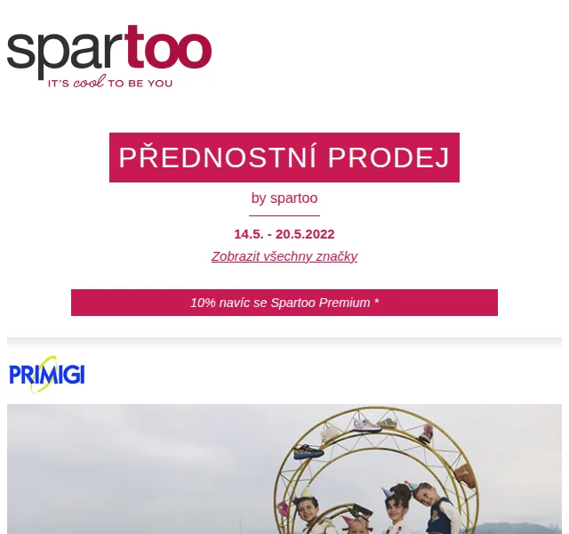 Spartoo.cz: Slevy až -75 % na Primigi, G-Star Raw – červen 2026 | Nuslet.cz