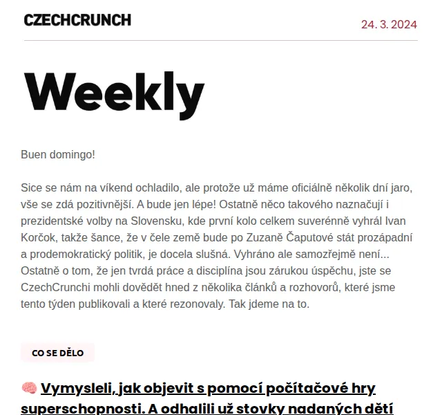 CzechCrunch: Early bird vstupenky a slevy – duben 2026 | Nuslet.cz