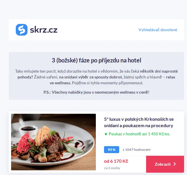 Vánoce na Skrz: wellness pobyty s neomezeným relaxem – červen 2026 | Nuslet.cz