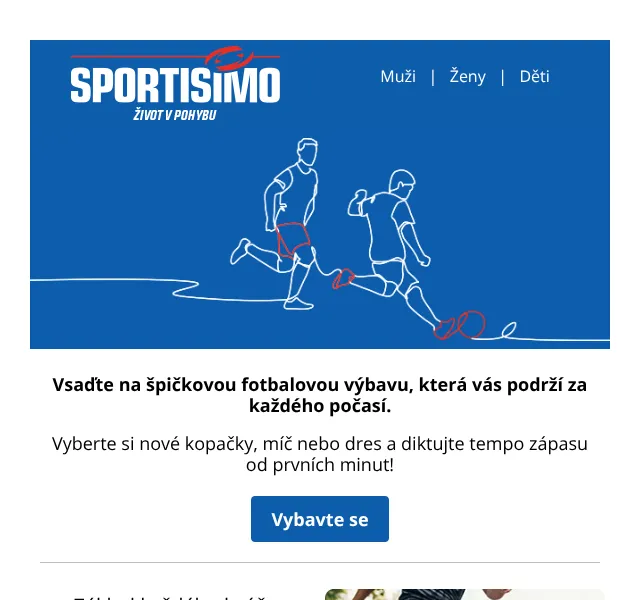 Sportisimo.cz: fotbalová výbava – září 2026