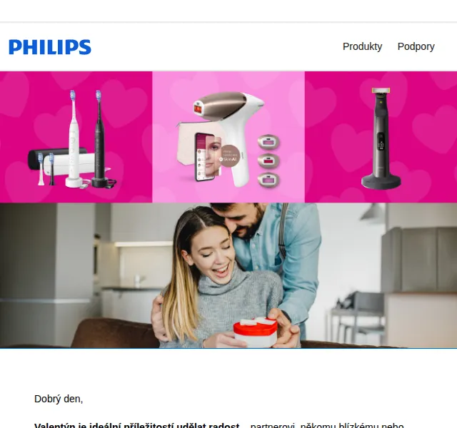 Philips: slevy až 40 % na valentýnské dárky – červenec 2026 | Nuslet.cz