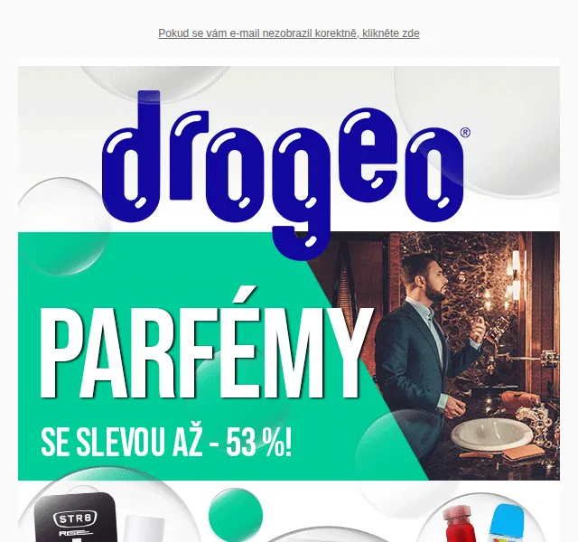 Drogeo: Parfémy a vůně se slevou až 53 % – červen 2026 | Nuslet.cz