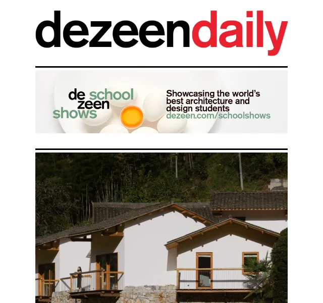 Dezeen Daily: Novinky z architektury a designu – červen 2026 | Nuslet.cz