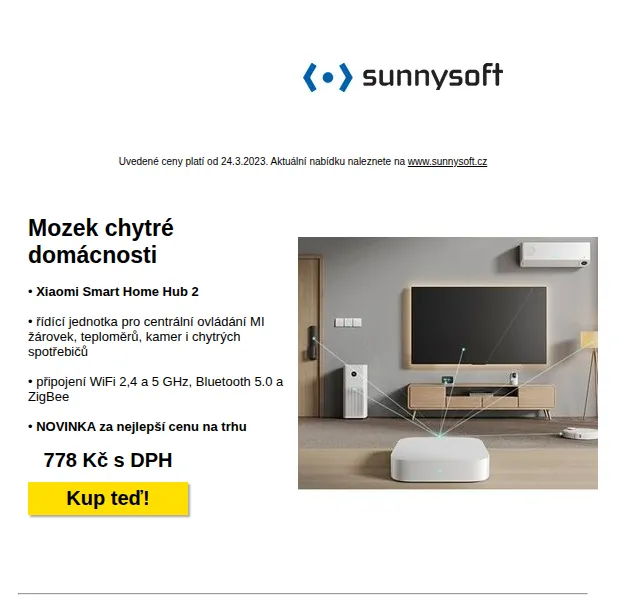 Sunnysoft: Xiaomi Smart Home Hub 2 a slevy – červen 2026 | Nuslet.cz