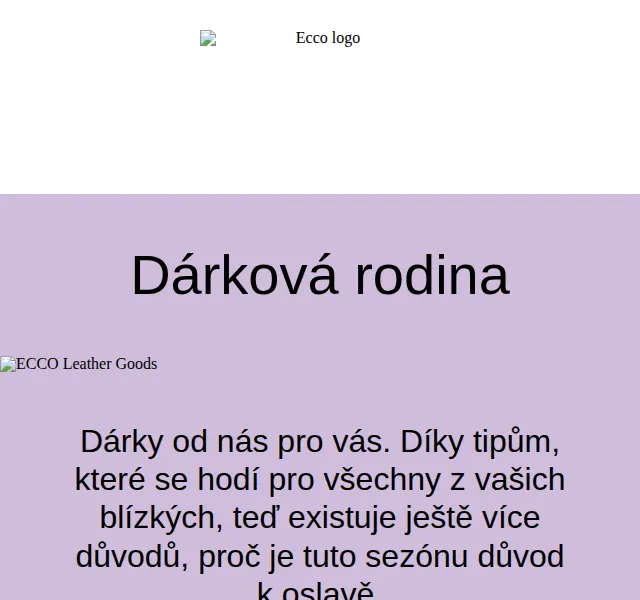 ECCO: Vybírejte dárky pro celou rodinu – červen 2026 | Nuslet.cz