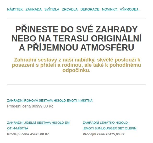 Estilofina-nabytek.cz - stylový domov: Zahradní nábytek a pizza pece – červenec 2026 | Nuslet.cz