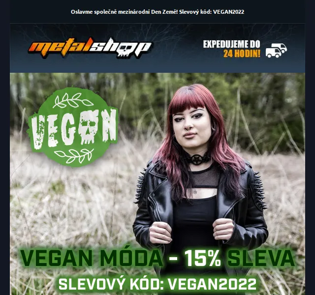 METALSHOP: Vegan móda s 15% slevou – červen 2026 | Nuslet.cz
