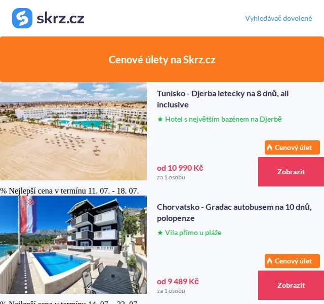 Vánoce na Skrz: Djerba all inclusive od 10 990 Kč – červen 2026 | Nuslet.cz