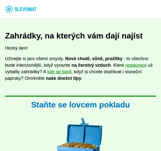 Slevomat: restaurace se zahrádkou a akce na čerstvém vzduchu – červen 2026 | Nuslet.cz