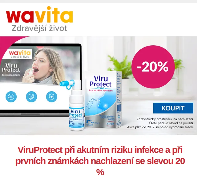 Wavita: ViruProtect a Cetebe se slevou až 20 % – červen 2026 | Nuslet.cz