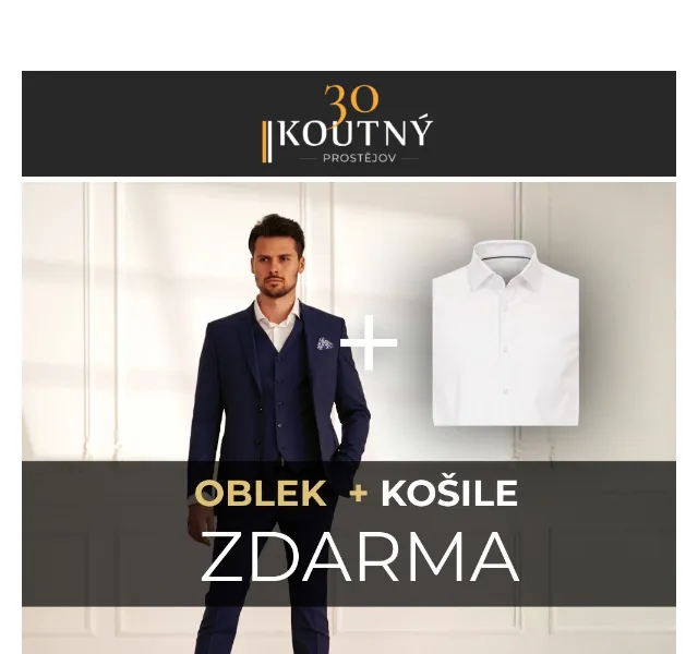 Koutný spol.: Košile k obleku zdarma – leden 2026 | Nuslet.cz