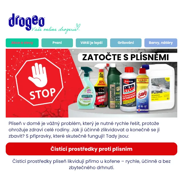 Drogeo: Prostředky proti plísním – červen 2026 | Nuslet.cz