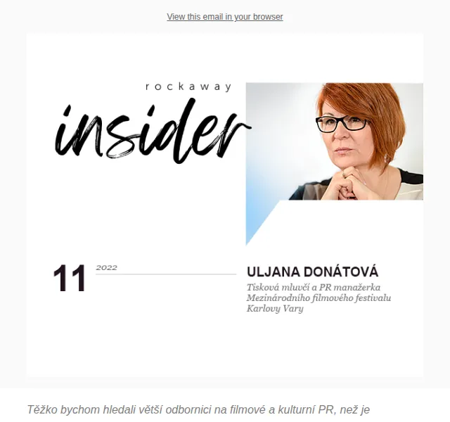 Rockaway Insider: Uljana Donátová – rozhovor o PR a krizích – červen 2026 | Nuslet.cz
