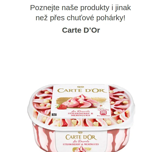 Váš HRUŠKA tým: Carte D'Or zmrzlina od 14,90 Kč – červen 2026 | Nuslet.cz