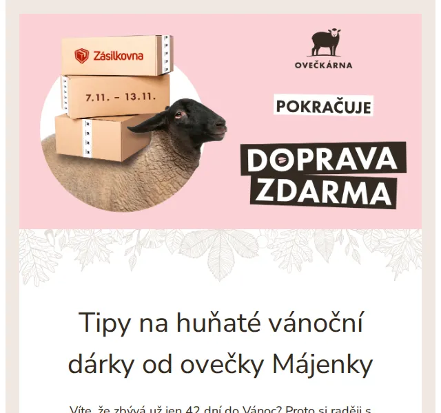 Ovečkárna: Huňaté vánoční dárky a doprava zdarma – červen 2022 | Nuslet.cz