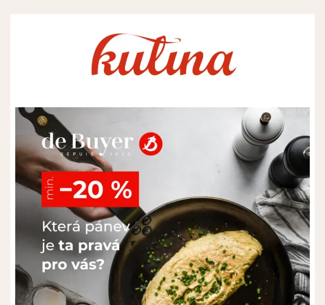 KULINA.cz: Sleva 20 % na de Buyer pánve – červen 2026 | Nuslet.cz