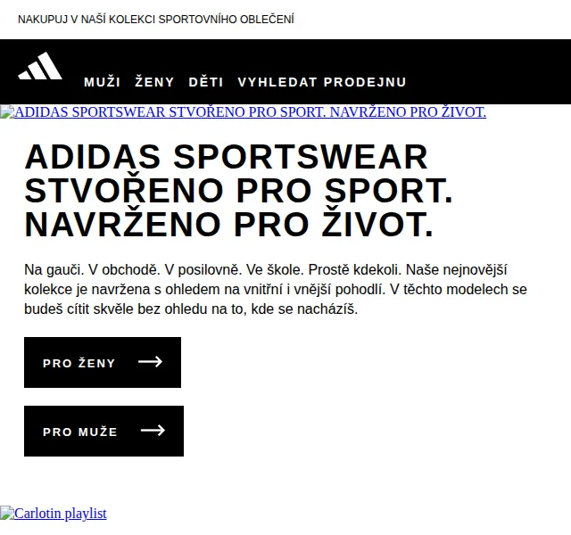 Adidas: Sportswear kolekce – červen 2026 | Nuslet.cz