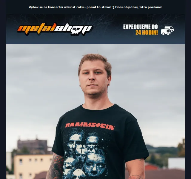 METALSHOP: Rammstein merch na koncert – červen 2026 | Nuslet.cz