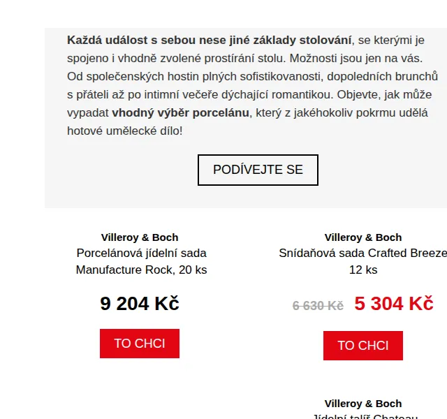 Potten & Pannen: Villeroy & Boch porcelán – červen 2026 | Nuslet.cz