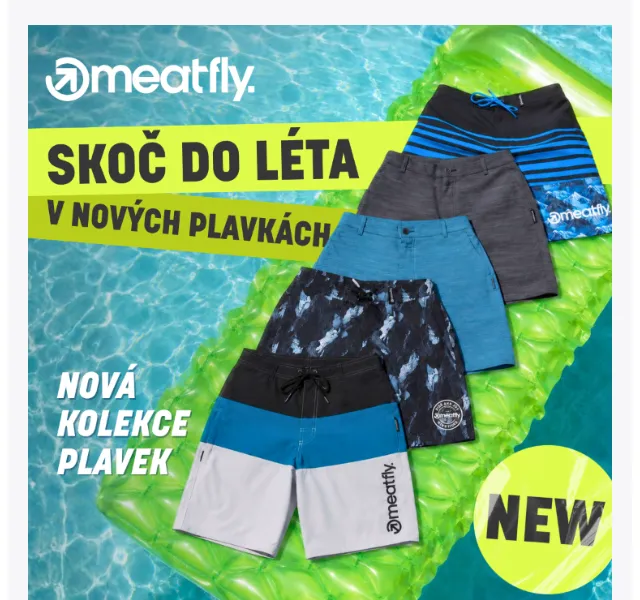 Meatfly: Nová kolekce pánských plavek – Červen 2026 | Nuslet.cz