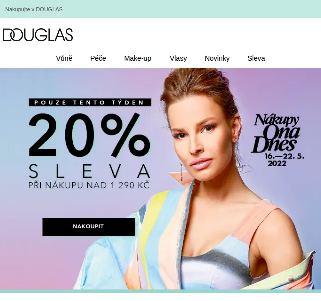 Douglas CZ: 20% sleva na vše – červen 2026 | Nuslet.cz