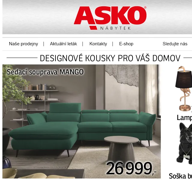 Asko Nábytek: Designové kousky pro domov – červen 2026 | Nuslet.cz
