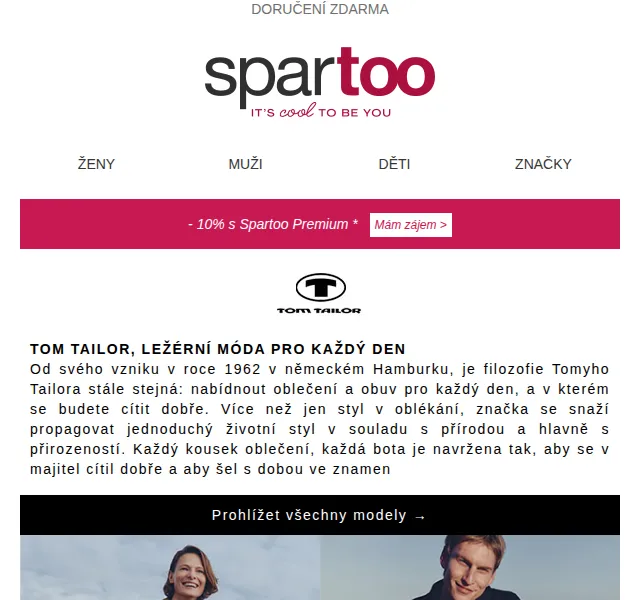 Spartoo.cz: Móda s dopravou zdarma – červen 2026 | Nuslet.cz