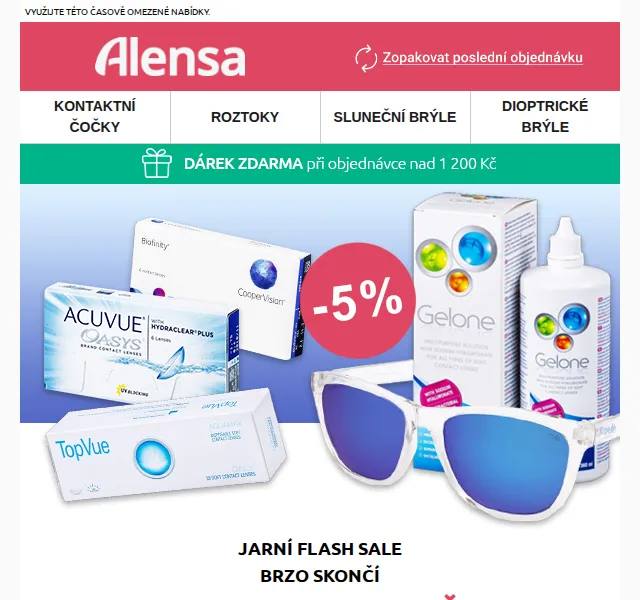 Alensa: 5% sleva na vše – červen 2026 | Nuslet.cz