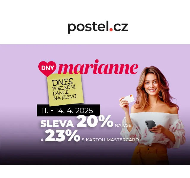 Postel.cz: Slevy na postele až 29 % – červen 2026 | Nuslet.cz