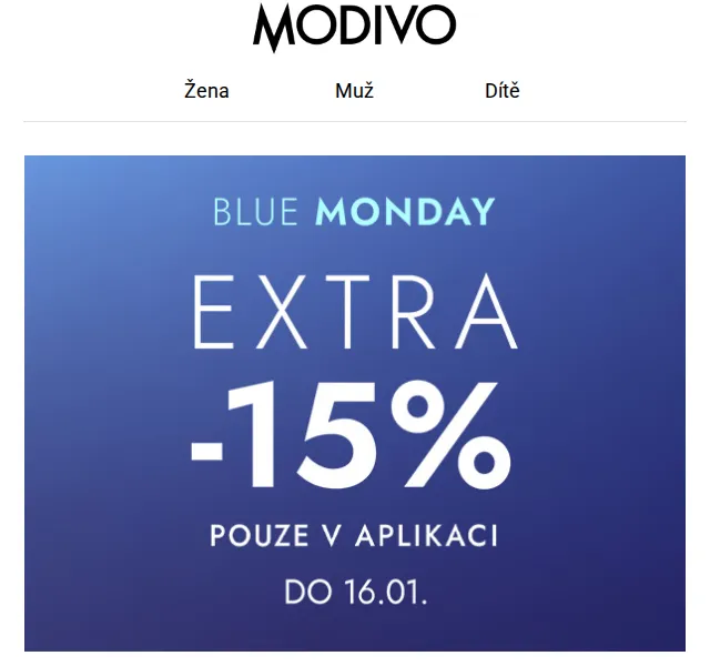 Modivo: -15% na vybrané značky – červen 2026 | Nuslet.cz