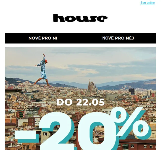 HOUSE: Letní nakupování –20 % – červen 2026 | Nuslet.cz