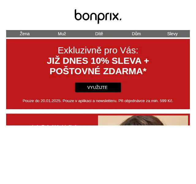 bonprix: 10% sleva + poštovné zdarma – červen 2026 | Nuslet.cz