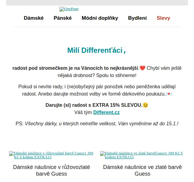Different: Dárky na poslední chvíli s extra 15% slevou – červen 2026 | Nuslet.cz