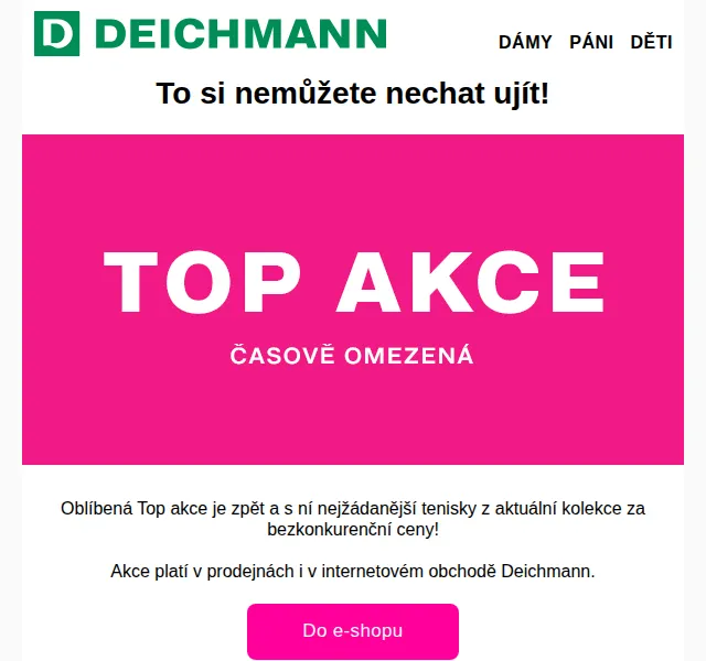 DEICHMANN: Top akce Skechers a Easy Street od 599 Kč – červen 2026 | Nuslet.cz