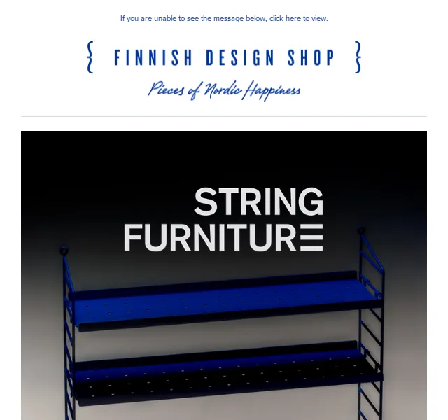 Finnish Design Shop: String Furniture 15% sleva – červen 2026 | Nuslet.cz