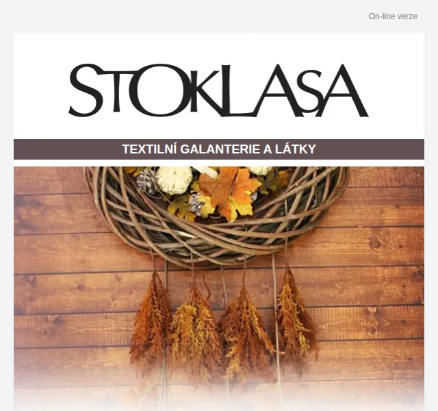 Stoklasa: Podzimní dekorace se slevou až 30 % – září 2023 | Nuslet.cz
