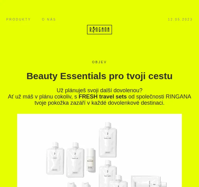 RINGANA: Fresh Sample set s 10% slevou – Červen 2026 | Nuslet.cz