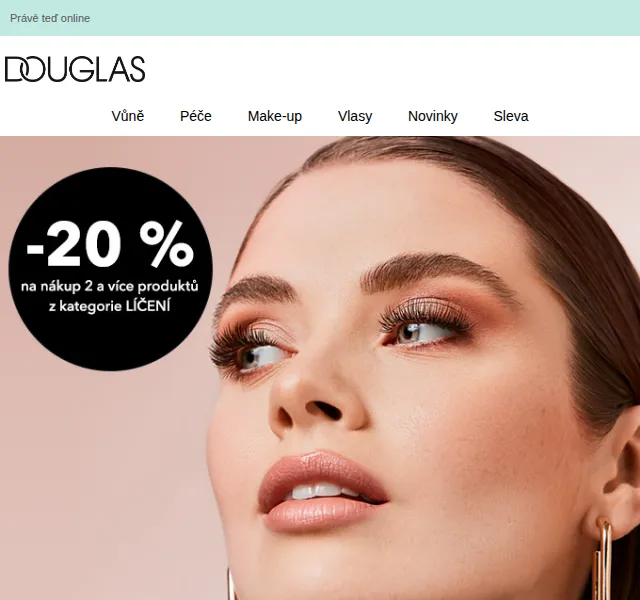 Douglas CZ: 20% sleva na líčení – červen 2026 | Nuslet.cz