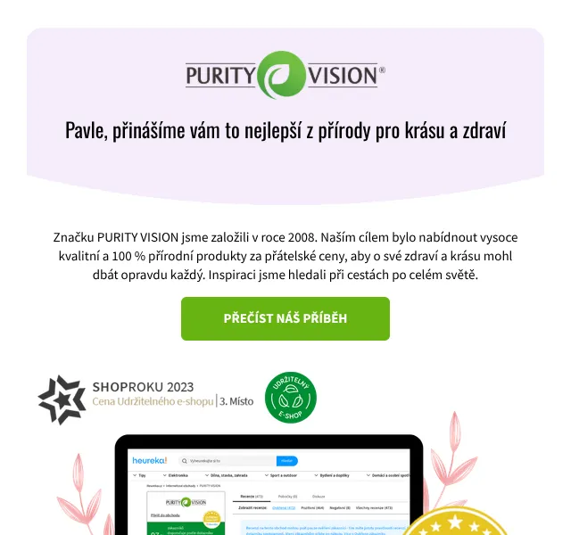 PURITY VISION: Přírodní kosmetika – červenec 2026 | Nuslet.cz